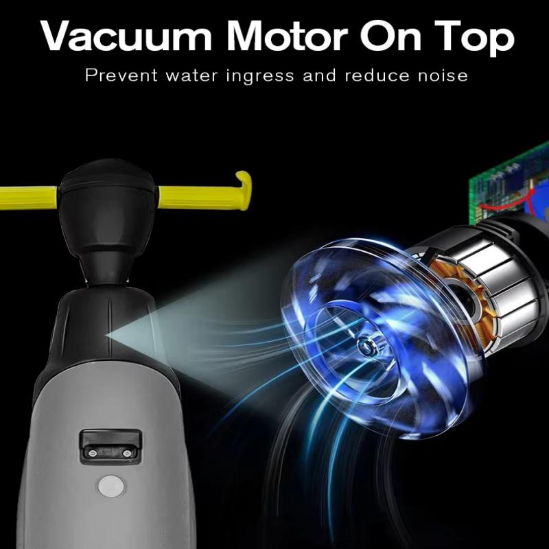 User-friendly floor scrubber