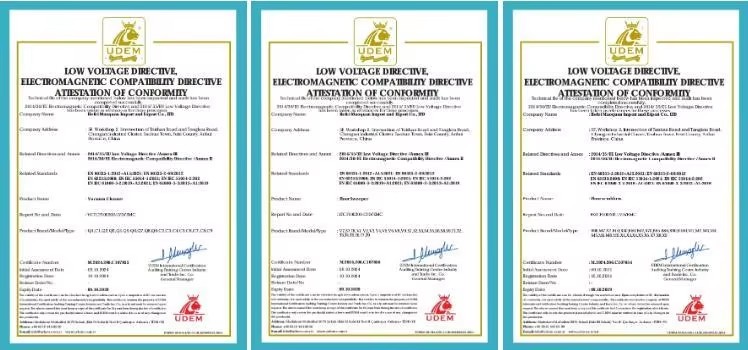 Floor Scrubber Certificate Floor Scrubber Certificate