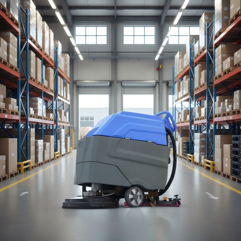 industrial sweeper scrubber