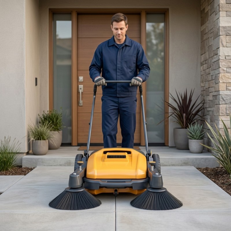  Walk-Behind Outdoor Floor Sweeper